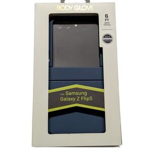 O3. Body Glove Antimicrobial Phone Case for Samsung Galaxy Z Flip5 - Navy Blue